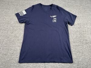 Nine Line Shirt Mens Extra Large Navy Blue United We Stand Military Veteran USA